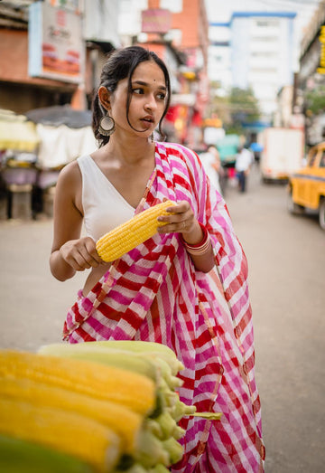 Leheriya Kota sarees - Aira - Kajri