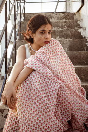Evergreen printed Kota saree - Bagh- Phool