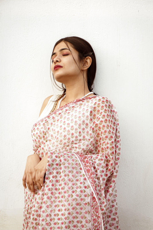 Evergreen printed Kota saree - Bagh- Phool