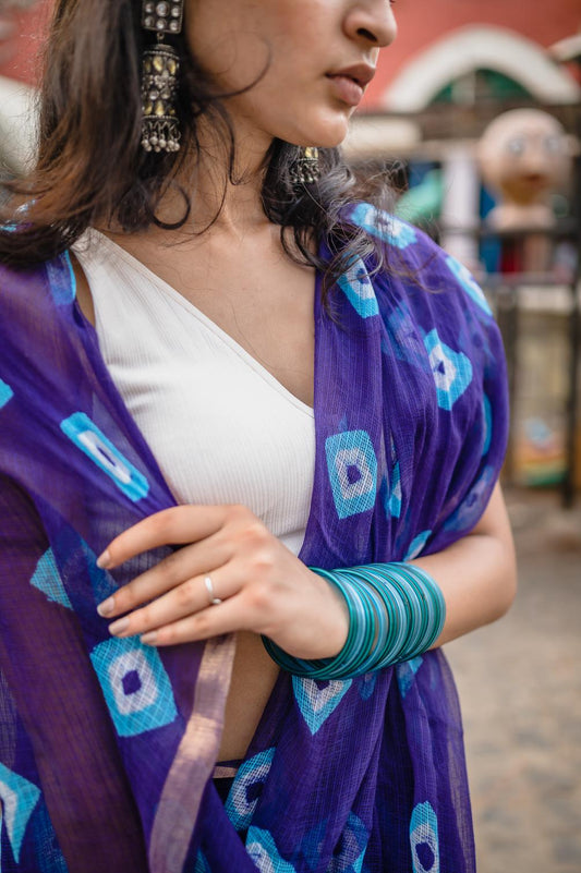 Leheriya Kota sarees - Aira - Azura