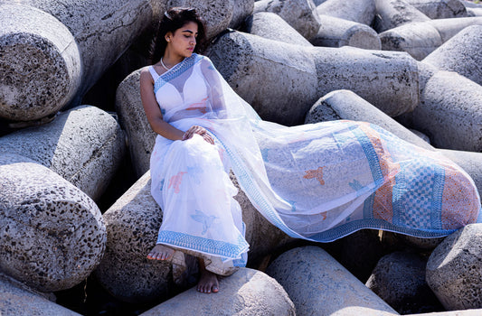 Evergreen printed Kota saree - Bagh- Neelanjana