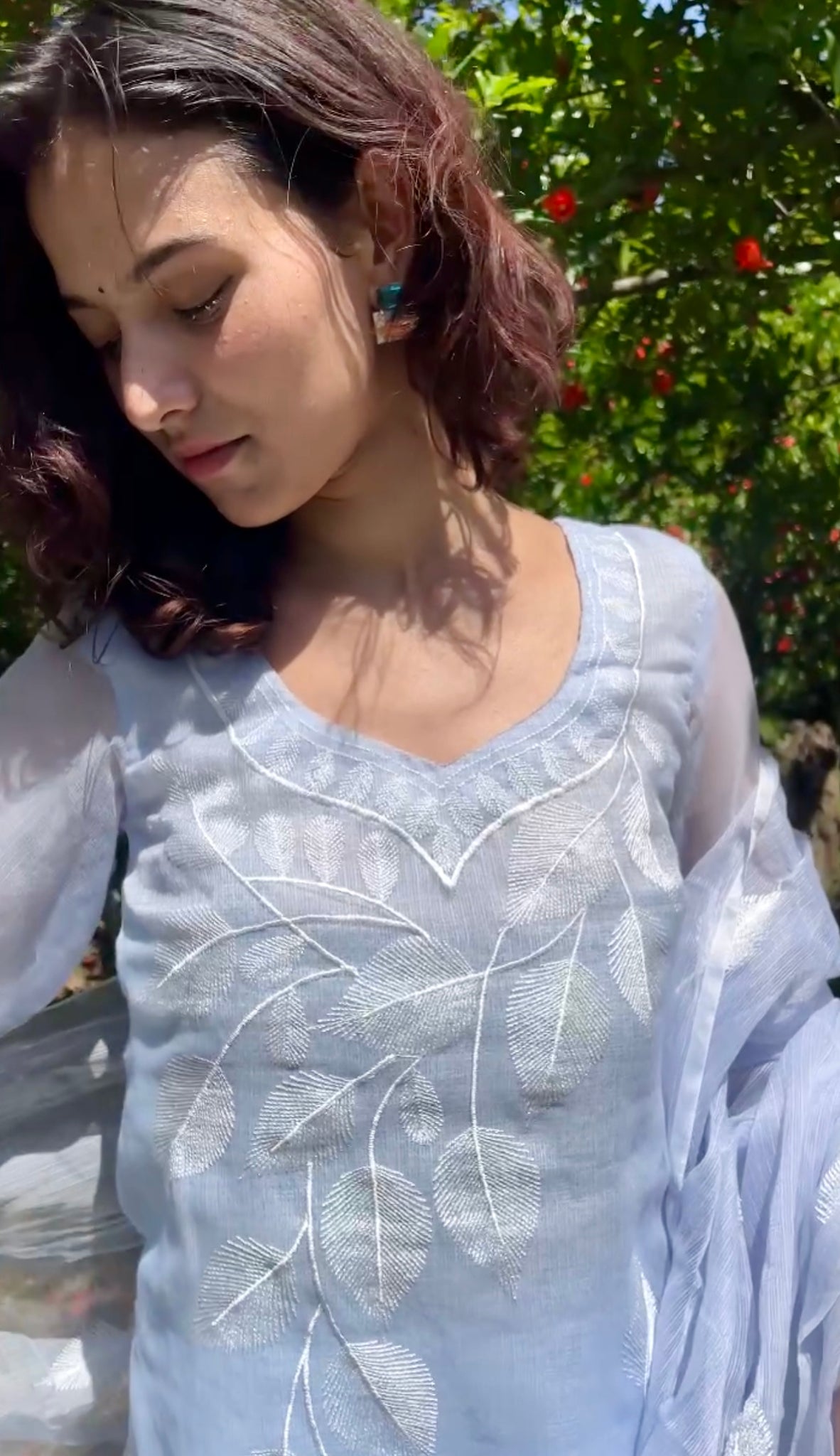 Acacia Cloud Unstitched Kurta Material