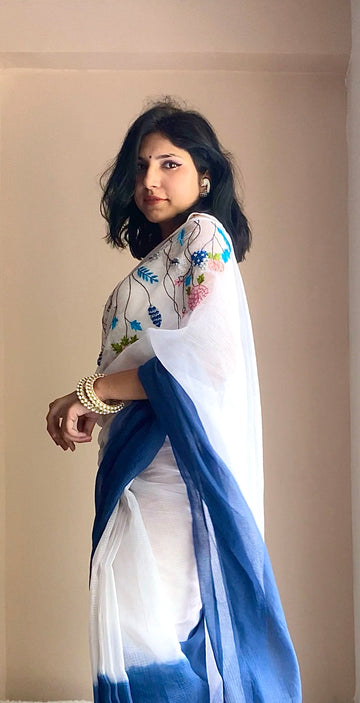 Upvan Hand Embroidered Saree