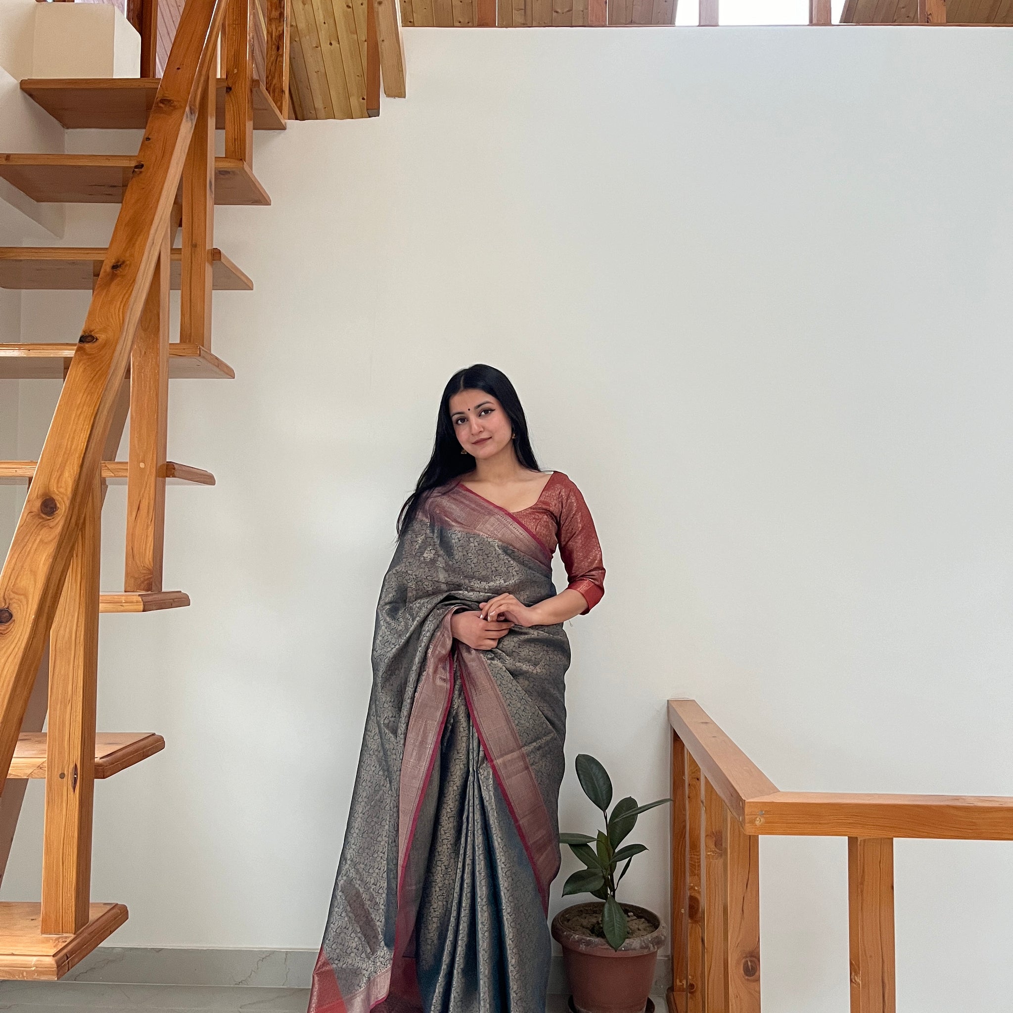 Raat Rani Moonga Silk Saree