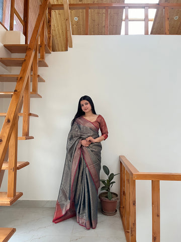 Raat Rani Moonga Silk Saree
