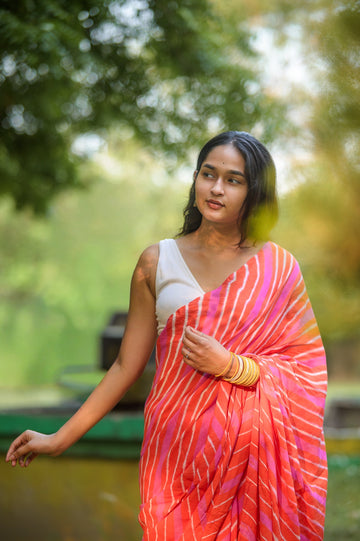 Leheriya cotton sarees - Aira - Rasiya