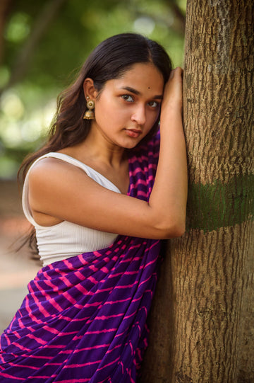 Leheriya cotton sarees - Aira - Kangan