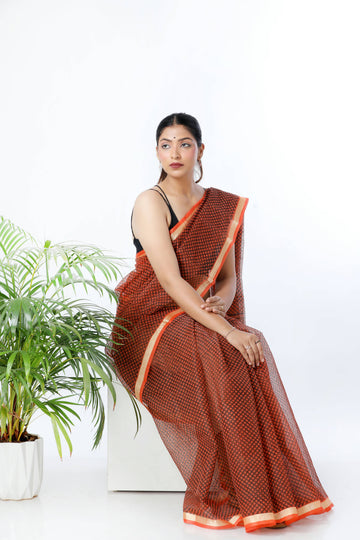 Saira Brown Saree